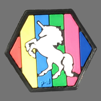 HEXPATCH: "UNICORN" nachleuchtend