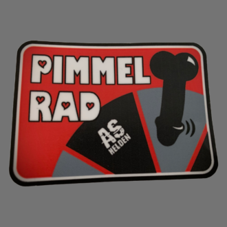Aufkleber/Sticker "PIMMELRAD" rot