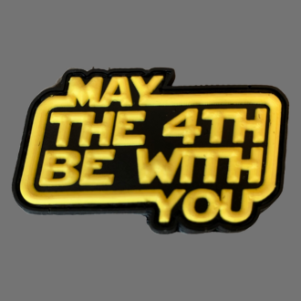3D Rubberpatch "MAY THE 4TH BE WITH YOU"