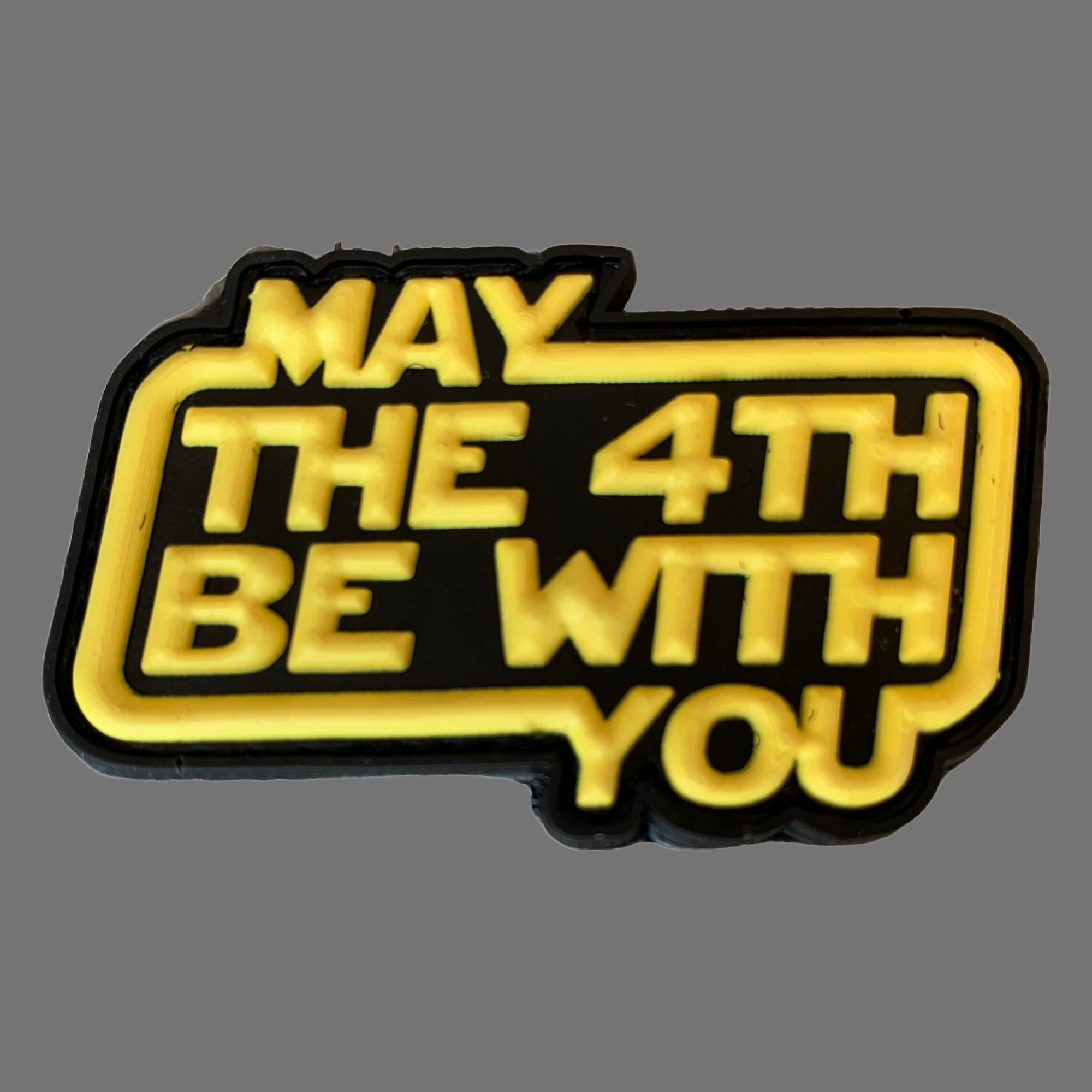 3D Rubberpatch "MAY THE 4TH BE WITH YOU"