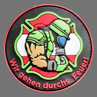 3D Rubberpatch: "Wir gehen durchs Feuer" ?sterreich