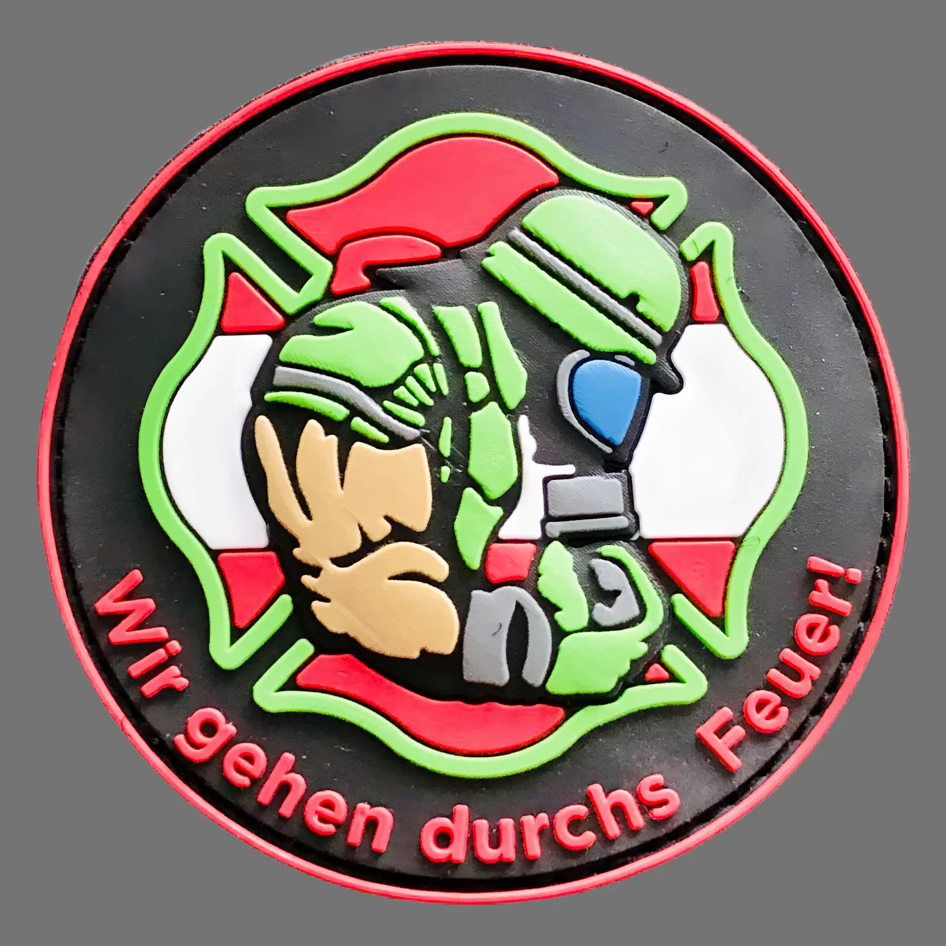 3D Rubberpatch: "Wir gehen durchs Feuer" ?sterreich