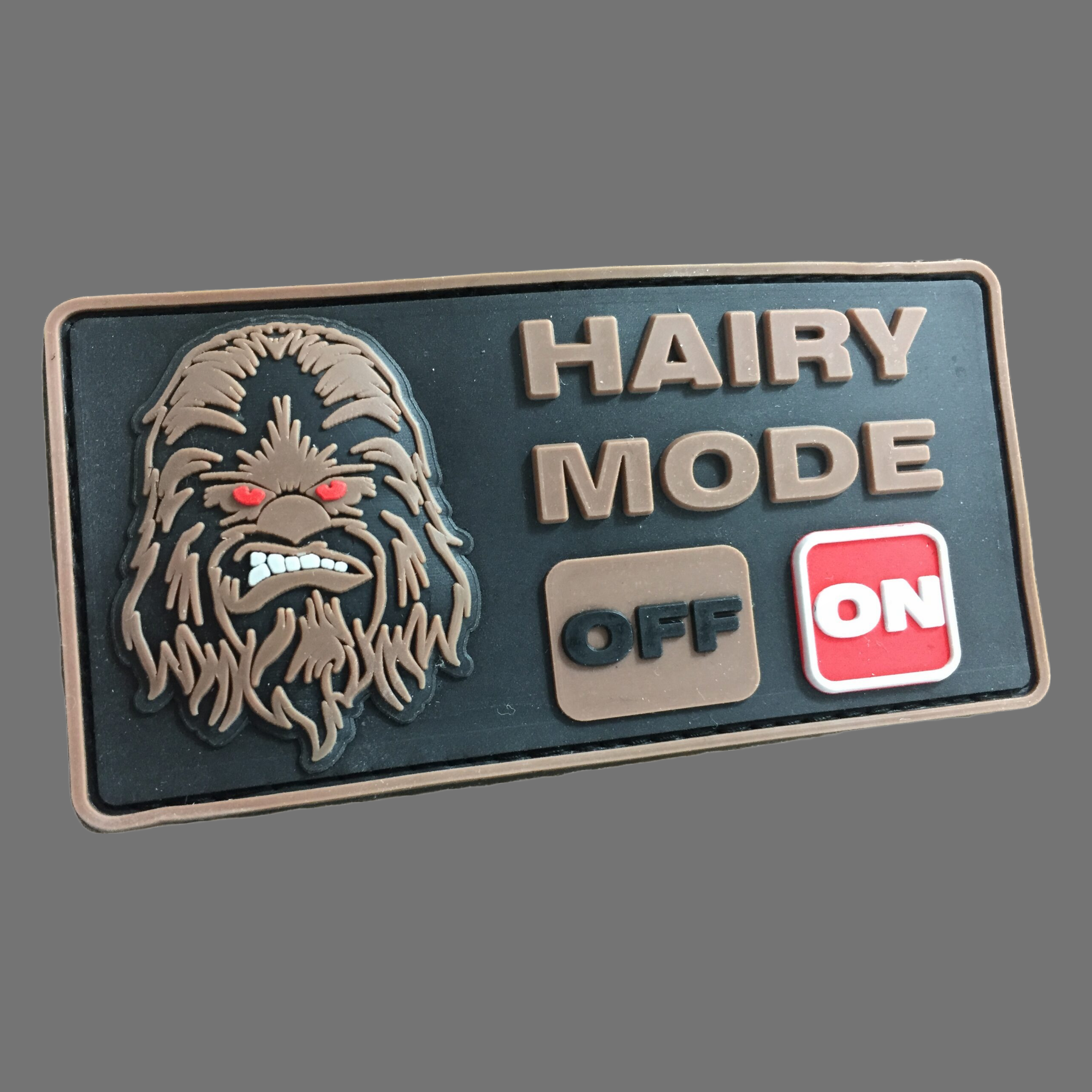 3D Rubberpatch: "HAIRY MODE: ON"