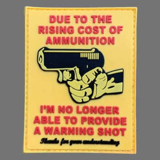 3D Rubberpatch: NO WARNING SHOT
