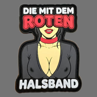 3D Rubberpatch "Die mit dem roten Halsband"