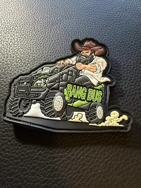 Offroad Patch „Bang Bus“ | Tactical 3D Rubberpatch – Bild 2